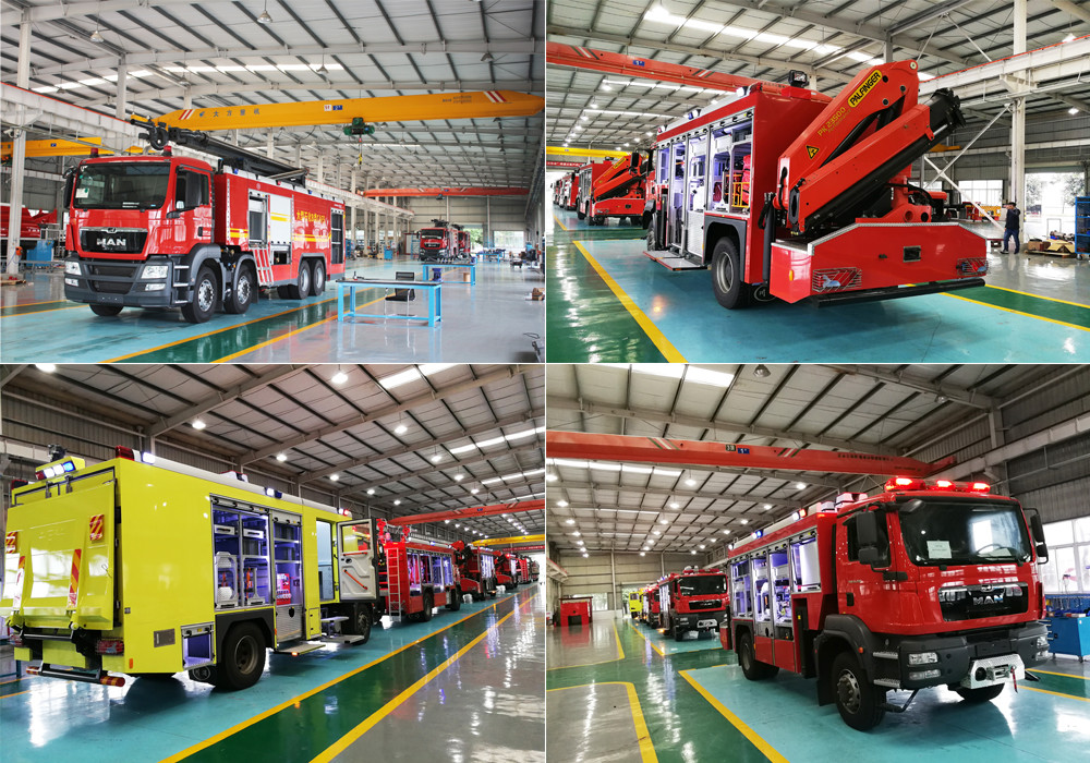 Sichuan Chuanxiao Fire Trucks Manufacturing Co., Ltd. línea de producción de fábrica