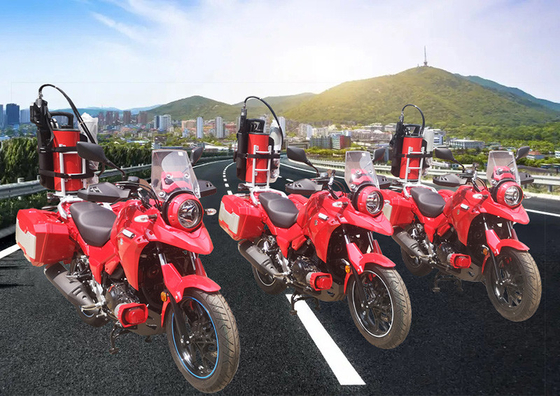 SUZUKI Fire Fighting Motorcycle Water que refresca el color negro y rojo 250cc