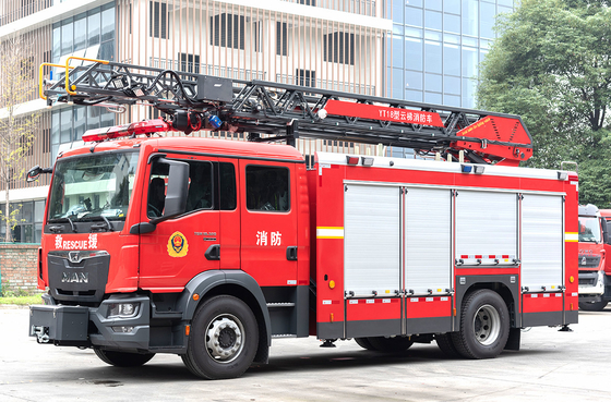 Hombre 18m escalera aérea camión de rescate de bomberos de combate de vehículos especializados China fábrica