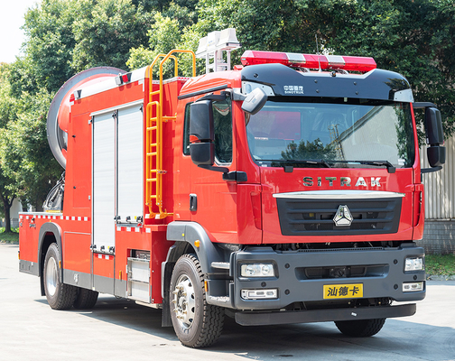 Sinotruk Sitrak escape de humo de rescate camión de lucha contra incendios vehículo especializado China fábrica