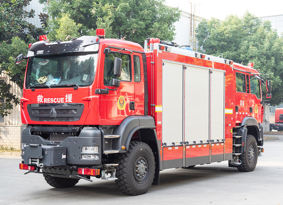 Sinotruk HOWO Camión de rescate de doble cabeza de lucha contra incendios Vehículo especializado China Factory