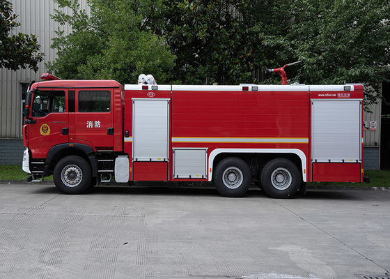 Sinotruk HOWO 12000L Camión de bomberos de rescate industrial con bomba y monitor Precio del vehículo especializado China Factory