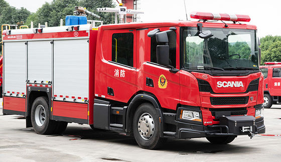 SCANIA CAFS 4000L Tanque de agua Camión de combate a incendios Precio Vehículo especializado China Fábrica