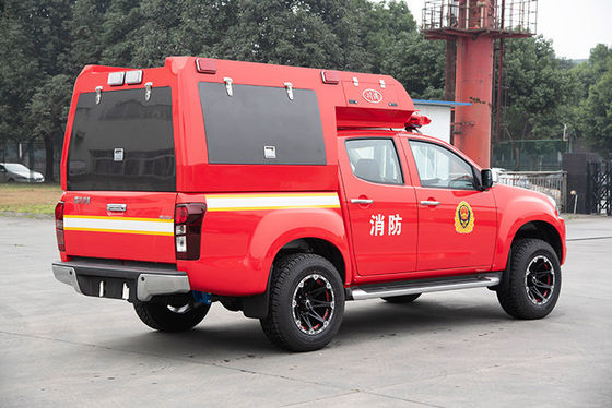 coche de bomberos de la recogida de 4x4 ISUZU pequeño y vehículo rápido de la intervención