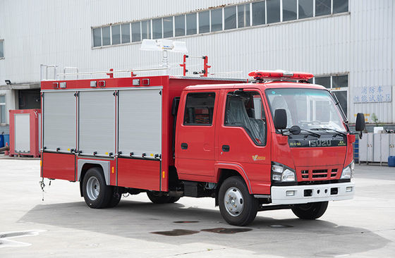 ISUZU Small Rescue Fire Truck con las herramientas telescópicas de la luz y del rescate