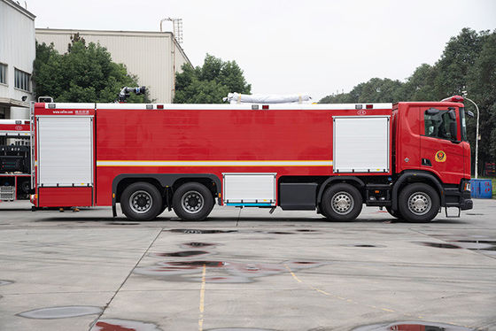 25 toneladas de coche de bomberos resistente de SCANIA con la bomba de agua 10000L/min.